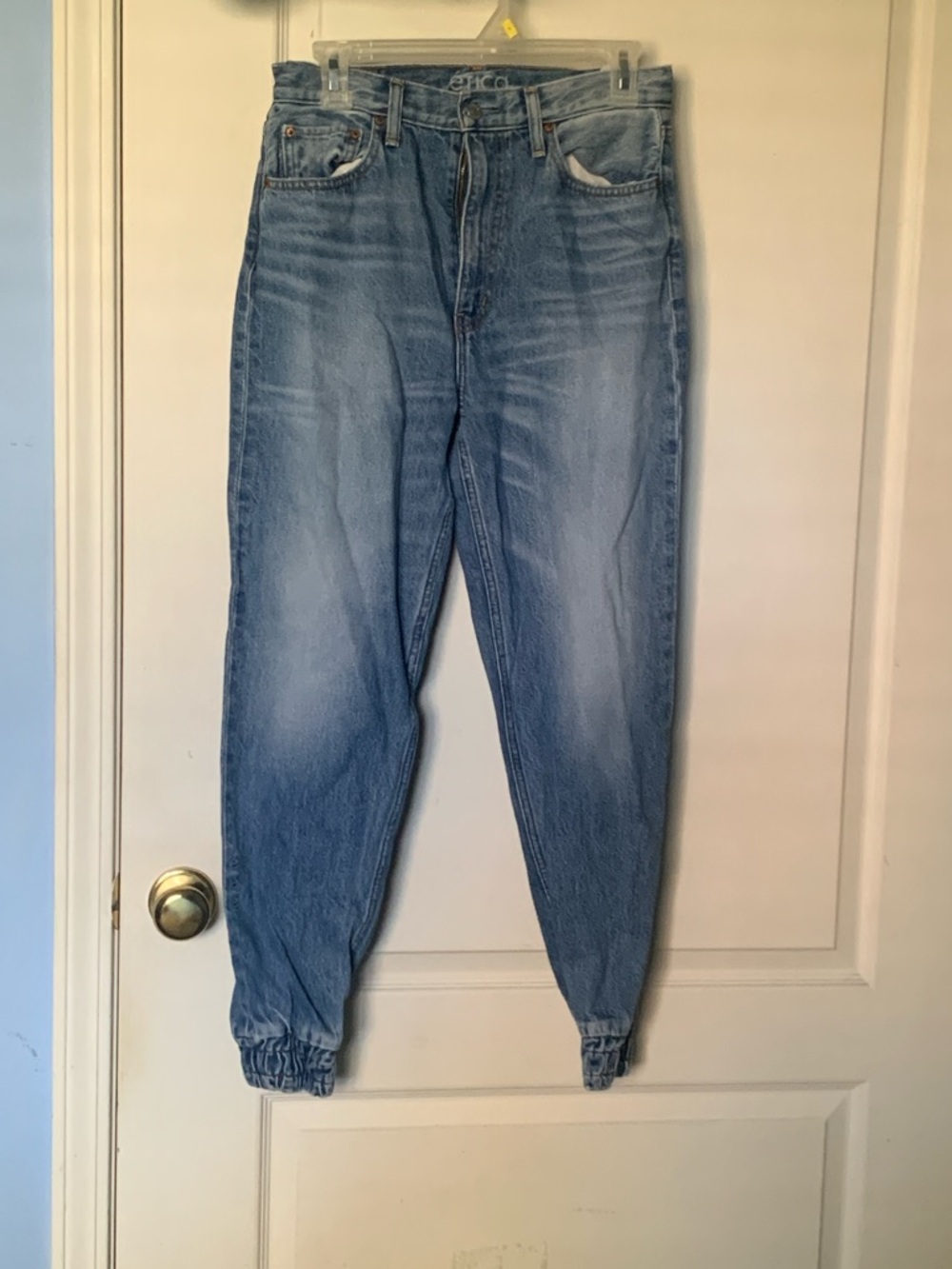 Etica Light Wash Blue Boyfriend Jogger Jeans